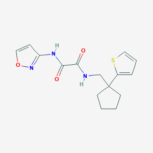 molecular formula C15H17N3O3S B6541058 N-(1,2-oxazol-3-yl)-N'-{[1-(thiophen-2-yl)cyclopentyl]methyl}ethanediamide CAS No. 1060193-05-6