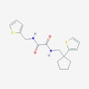 N-{[1-(thiophen-2-yl)cyclopentyl]methyl}-N'-[(thiophen-2-yl)methyl]ethanediamide