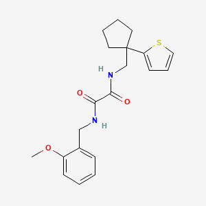 molecular formula C20H24N2O3S B6541112 N'-[(2-methoxyphenyl)methyl]-N-{[1-(thiophen-2-yl)cyclopentyl]methyl}ethanediamide CAS No. 1058249-45-8