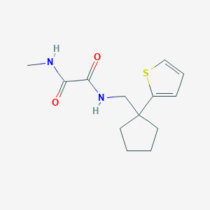 molecular formula C13H18N2O2S B6541117 N-methyl-N'-{[1-(thiophen-2-yl)cyclopentyl]methyl}ethanediamide CAS No. 1058184-66-9