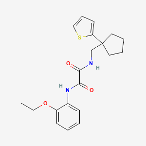 molecular formula C20H24N2O3S B6541139 N'-(2-ethoxyphenyl)-N-{[1-(thiophen-2-yl)cyclopentyl]methyl}ethanediamide CAS No. 1058475-66-3