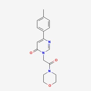 6-(4-methylphenyl)-3-[2-(morpholin-4-yl)-2-oxoethyl]-3,4-dihydropyrimidin-4-one