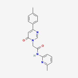 2-[4-(4-methylphenyl)-6-oxo-1,6-dihydropyrimidin-1-yl]-N-(6-methylpyridin-2-yl)acetamide