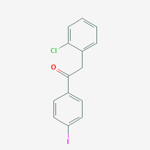 molecular formula C14H10ClIO B065419 2-(2-Chlorophenyl)-4'-iodoacetophenone CAS No. 187617-06-7