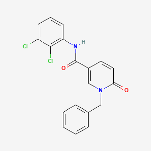 molecular formula C19H14Cl2N2O2 B6541960 1-benzyl-N-(2,3-dichlorophenyl)-6-oxo-1,6-dihydropyridine-3-carboxamide CAS No. 942008-94-8