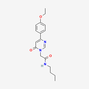 molecular formula C18H23N3O3 B6542104 N-butyl-2-[4-(4-ethoxyphenyl)-6-oxo-1,6-dihydropyrimidin-1-yl]acetamide CAS No. 1058461-39-4