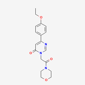 molecular formula C18H21N3O4 B6542131 6-(4-ethoxyphenyl)-3-[2-(morpholin-4-yl)-2-oxoethyl]-3,4-dihydropyrimidin-4-one CAS No. 1058207-62-7