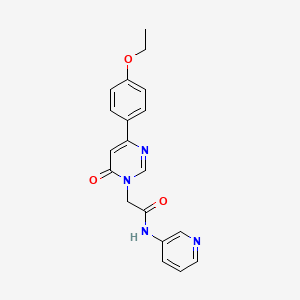 molecular formula C19H18N4O3 B6542206 2-[4-(4-ethoxyphenyl)-6-oxo-1,6-dihydropyrimidin-1-yl]-N-(pyridin-3-yl)acetamide CAS No. 1058461-67-8