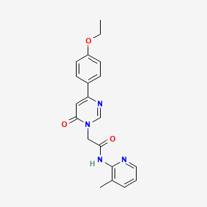 molecular formula C20H20N4O3 B6542214 2-[4-(4-ethoxyphenyl)-6-oxo-1,6-dihydropyrimidin-1-yl]-N-(3-methylpyridin-2-yl)acetamide CAS No. 1060189-71-0