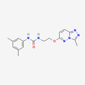 molecular formula C17H20N6O2 B6542277 1-(3,5-dimethylphenyl)-3-[2-({3-methyl-[1,2,4]triazolo[4,3-b]pyridazin-6-yl}oxy)ethyl]urea CAS No. 1060286-35-2