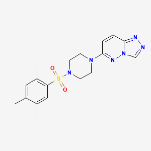1-{[1,2,4]triazolo[4,3-b]pyridazin-6-yl}-4-(2,4,5-trimethylbenzenesulfonyl)piperazine