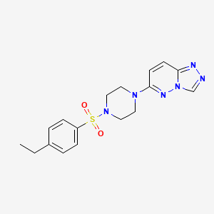 molecular formula C17H20N6O2S B6542386 1-(4-ethylbenzenesulfonyl)-4-{[1,2,4]triazolo[4,3-b]pyridazin-6-yl}piperazine CAS No. 1021263-63-7