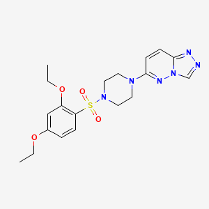 molecular formula C19H24N6O4S B6542483 1-(2,4-diethoxybenzenesulfonyl)-4-{[1,2,4]triazolo[4,3-b]pyridazin-6-yl}piperazine CAS No. 1021217-48-0