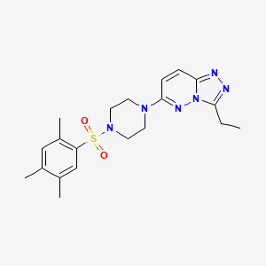 molecular formula C20H26N6O2S B6542530 1-{3-ethyl-[1,2,4]triazolo[4,3-b]pyridazin-6-yl}-4-(2,4,5-trimethylbenzenesulfonyl)piperazine CAS No. 1060225-15-1