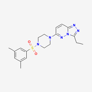 molecular formula C19H24N6O2S B6542582 1-(3,5-dimethylbenzenesulfonyl)-4-{3-ethyl-[1,2,4]triazolo[4,3-b]pyridazin-6-yl}piperazine CAS No. 1060279-73-3