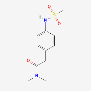 molecular formula C11H16N2O3S B6542804 2-(4-methanesulfonamidophenyl)-N,N-dimethylacetamide CAS No. 1060327-01-6
