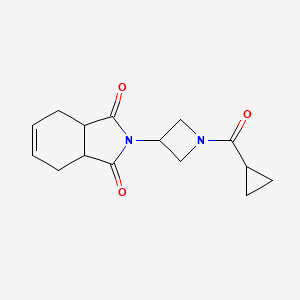 molecular formula C15H18N2O3 B6543135 2-(1-cyclopropanecarbonylazetidin-3-yl)-2,3,3a,4,7,7a-hexahydro-1H-isoindole-1,3-dione CAS No. 1903297-51-7