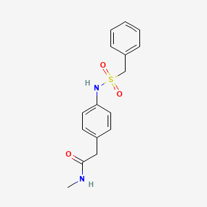 molecular formula C16H18N2O3S B6543182 N-methyl-2-[4-(phenylmethanesulfonamido)phenyl]acetamide CAS No. 1060262-96-5