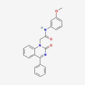 molecular formula C23H19N3O3 B6543610 N-(3-methoxyphenyl)-2-(2-oxo-4-phenyl-1,2-dihydroquinazolin-1-yl)acetamide CAS No. 941907-25-1