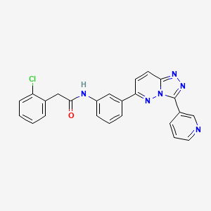 molecular formula C24H17ClN6O B6543654 2-(2-chlorophenyl)-N-{3-[3-(pyridin-3-yl)-[1,2,4]triazolo[4,3-b]pyridazin-6-yl]phenyl}acetamide CAS No. 1058194-28-7