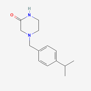 molecular formula C14H20N2O B6543705 4-{[4-(propan-2-yl)phenyl]methyl}piperazin-2-one CAS No. 23099-71-0