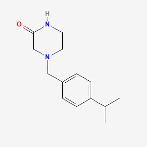 4-{[4-(propan-2-yl)phenyl]methyl}piperazin-2-one