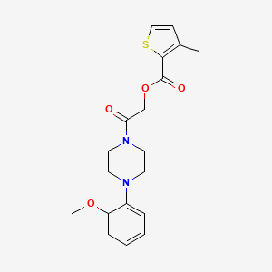 molecular formula C19H22N2O4S B6543712 2-[4-(2-methoxyphenyl)piperazin-1-yl]-2-oxoethyl 3-methylthiophene-2-carboxylate CAS No. 1241995-80-1