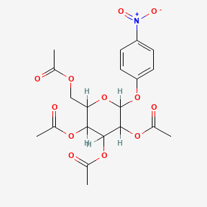 [3,4,5-tris(acetyloxy)-6-(4-nitrophenoxy)oxan-2-yl]methyl acetate