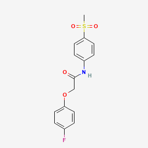 molecular formula C15H14FNO4S B6543889 2-(4-fluorophenoxy)-N-(4-methanesulfonylphenyl)acetamide CAS No. 1095890-72-4