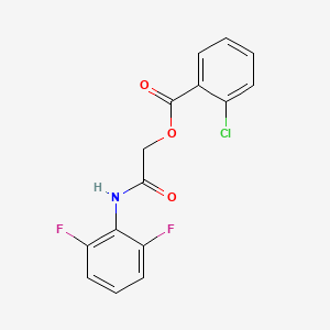[(2,6-difluorophenyl)carbamoyl]methyl 2-chlorobenzoate