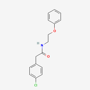 molecular formula C16H16ClNO2 B6543950 2-(4-chlorophenyl)-N-(2-phenoxyethyl)acetamide CAS No. 1105226-87-6