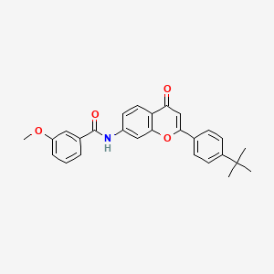 molecular formula C27H25NO4 B6543992 N-[2-(4-tert-butylphenyl)-4-oxo-4H-chromen-7-yl]-3-methoxybenzamide CAS No. 929514-05-6