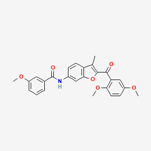 N-[2-(2,5-dimethoxybenzoyl)-3-methyl-1-benzofuran-6-yl]-3-methoxybenzamide