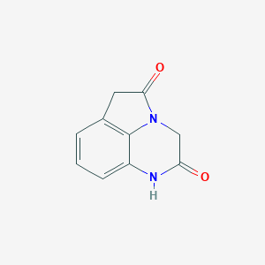 molecular formula C10H8N2O2 B065444 1H-Pyrrolo[1,2,3-de]quinoxaline-2,5(3H,6H)-dione CAS No. 183802-11-1
