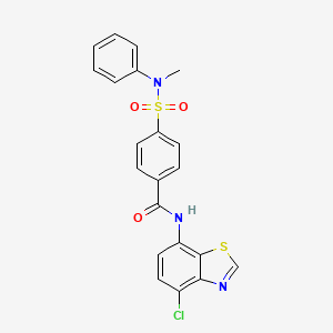 N-(4-chloro-1,3-benzothiazol-7-yl)-4-[methyl(phenyl)sulfamoyl]benzamide