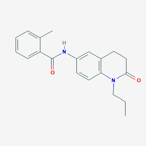 2-methyl-N-(2-oxo-1-propyl-1,2,3,4-tetrahydroquinolin-6-yl)benzamide
