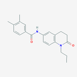 3,4-dimethyl-N-(2-oxo-1-propyl-1,2,3,4-tetrahydroquinolin-6-yl)benzamide