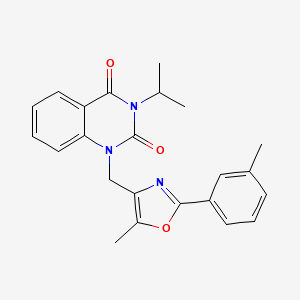 molecular formula C23H23N3O3 B6544587 1-{[5-methyl-2-(3-methylphenyl)-1,3-oxazol-4-yl]methyl}-3-(propan-2-yl)-1,2,3,4-tetrahydroquinazoline-2,4-dione CAS No. 1019152-10-3