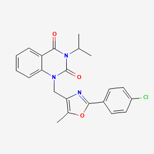 1-{[2-(4-chlorophenyl)-5-methyl-1,3-oxazol-4-yl]methyl}-3-(propan-2-yl)-1,2,3,4-tetrahydroquinazoline-2,4-dione