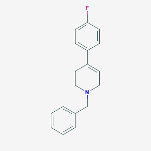 molecular formula C18H18FN B065446 1-苄基-4-(4-氟苯基)-1,2,3,6-四氢吡啶 CAS No. 163630-89-5