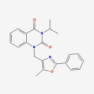 molecular formula C22H21N3O3 B6544603 1-[(5-methyl-2-phenyl-1,3-oxazol-4-yl)methyl]-3-(propan-2-yl)-1,2,3,4-tetrahydroquinazoline-2,4-dione CAS No. 1019152-19-2