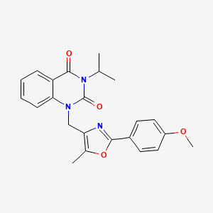 1-{[2-(4-methoxyphenyl)-5-methyl-1,3-oxazol-4-yl]methyl}-3-(propan-2-yl)-1,2,3,4-tetrahydroquinazoline-2,4-dione