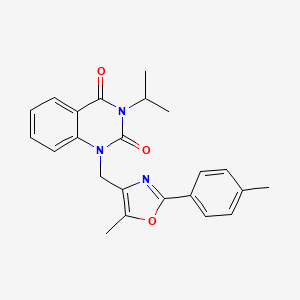 molecular formula C23H23N3O3 B6544612 1-{[5-methyl-2-(4-methylphenyl)-1,3-oxazol-4-yl]methyl}-3-(propan-2-yl)-1,2,3,4-tetrahydroquinazoline-2,4-dione CAS No. 1019152-25-0