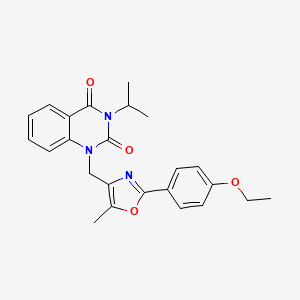 molecular formula C24H25N3O4 B6544615 1-{[2-(4-ethoxyphenyl)-5-methyl-1,3-oxazol-4-yl]methyl}-3-(propan-2-yl)-1,2,3,4-tetrahydroquinazoline-2,4-dione CAS No. 1019152-31-8
