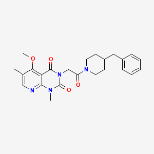3-[2-(4-benzylpiperidin-1-yl)-2-oxoethyl]-5-methoxy-1,6-dimethyl-1H,2H,3H,4H-pyrido[2,3-d]pyrimidine-2,4-dione