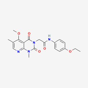 molecular formula C20H22N4O5 B6544711 N-(4-ethoxyphenyl)-2-{5-methoxy-1,6-dimethyl-2,4-dioxo-1H,2H,3H,4H-pyrido[2,3-d]pyrimidin-3-yl}acetamide CAS No. 946290-97-7