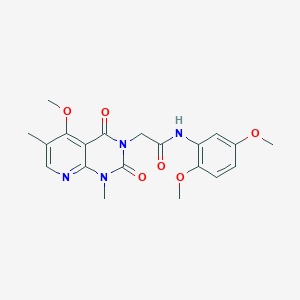 N-(2,5-dimethoxyphenyl)-2-{5-methoxy-1,6-dimethyl-2,4-dioxo-1H,2H,3H,4H-pyrido[2,3-d]pyrimidin-3-yl}acetamide