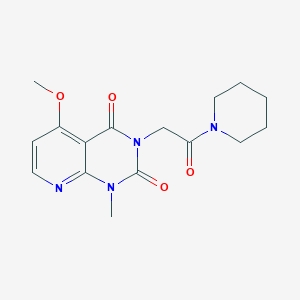 5-methoxy-1-methyl-3-[2-oxo-2-(piperidin-1-yl)ethyl]-1H,2H,3H,4H-pyrido[2,3-d]pyrimidine-2,4-dione