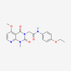 molecular formula C19H20N4O5 B6544773 N-(4-ethoxyphenyl)-2-{5-methoxy-1-methyl-2,4-dioxo-1H,2H,3H,4H-pyrido[2,3-d]pyrimidin-3-yl}acetamide CAS No. 946299-18-9