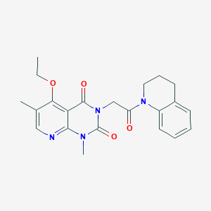 5-ethoxy-1,6-dimethyl-3-[2-oxo-2-(1,2,3,4-tetrahydroquinolin-1-yl)ethyl]-1H,2H,3H,4H-pyrido[2,3-d]pyrimidine-2,4-dione
